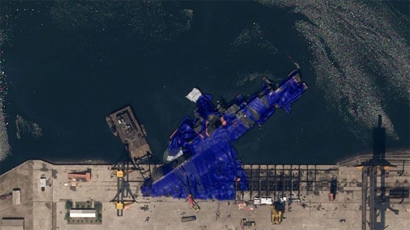 Corea del Norte comienza a reparar su nuevo buque destructor tras accidente