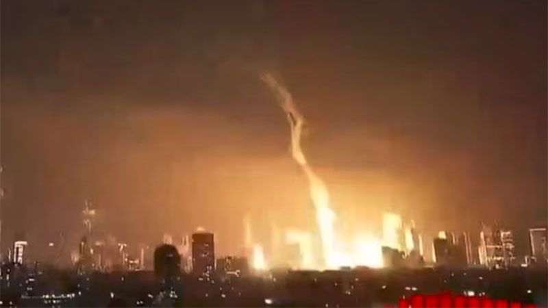 Misiles iran&iacute;es iluminan el cielo de Tel Aviv