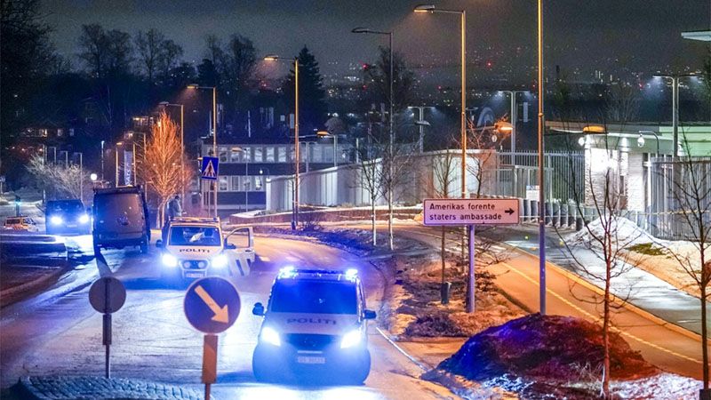Polic&iacute;a noruega se&ntilde;ala posible m&oacute;vil terrorista en explosi&oacute;n en la embajada de EEUU