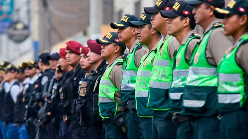 M&aacute;s de 100.000 polic&iacute;as y militares para custodiar las elecciones generales en Per&uacute;
