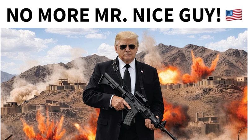 Trump manda un mensaje a Ir&aacute;n acompa&ntilde;ado de una foto de &eacute;l con un fusil de asalto